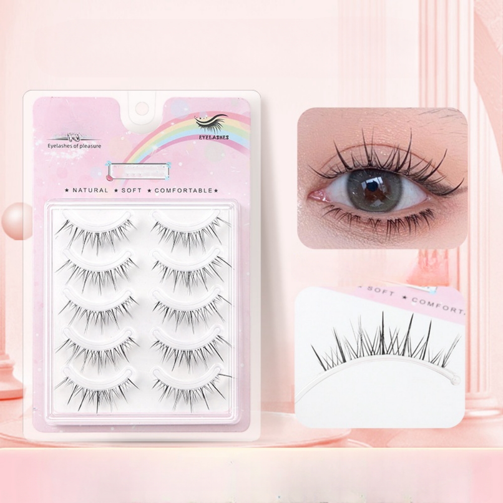 Beauty Makeup Looks - 5 paia di ciglia finte ondulate