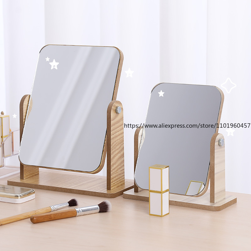Beauty Makeup Definition - Specchio cosmetico in legno Specchio di
