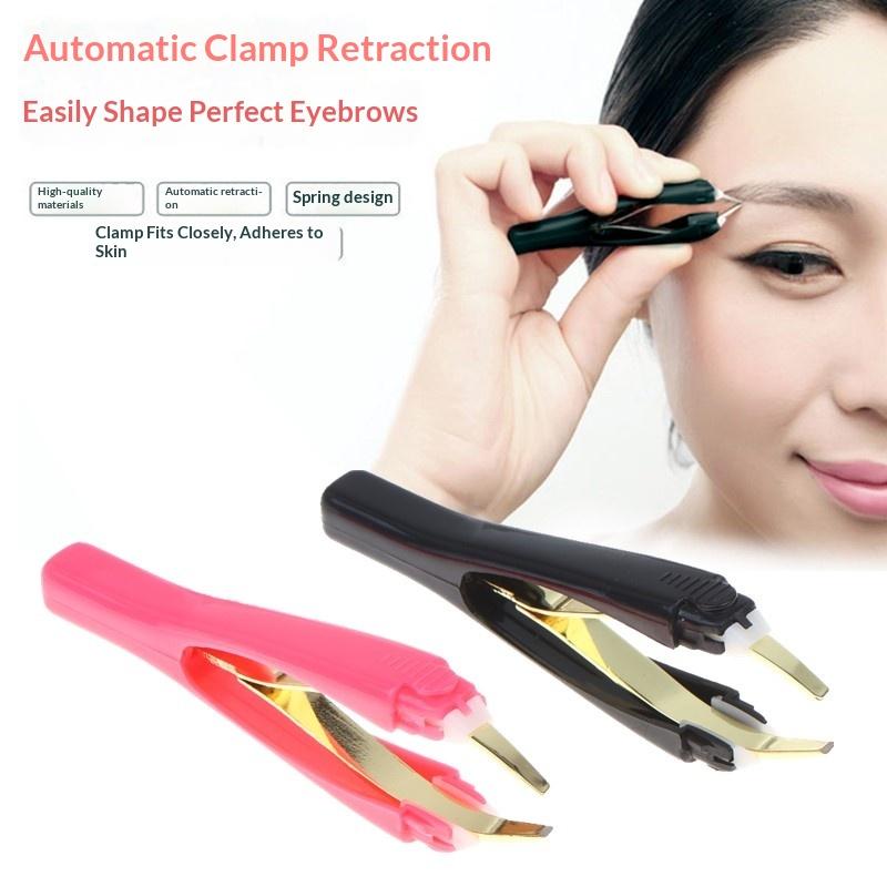 Beauty Makeup Face - Pinzetta per Sopracciglia Automatica Retrattile, Rimozione