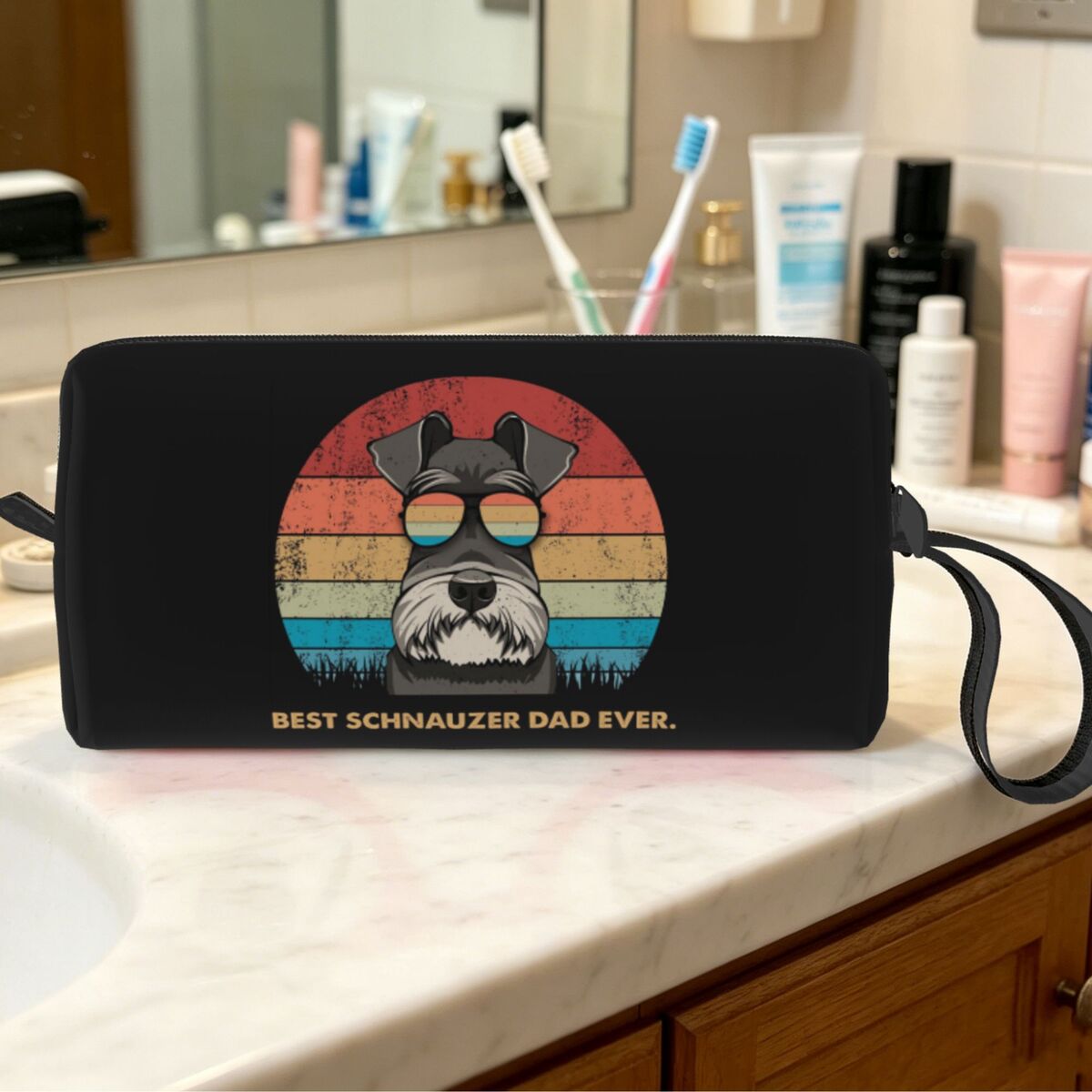 Beauty Forever Makeup - Borsa per il trucco Best Schnauzer