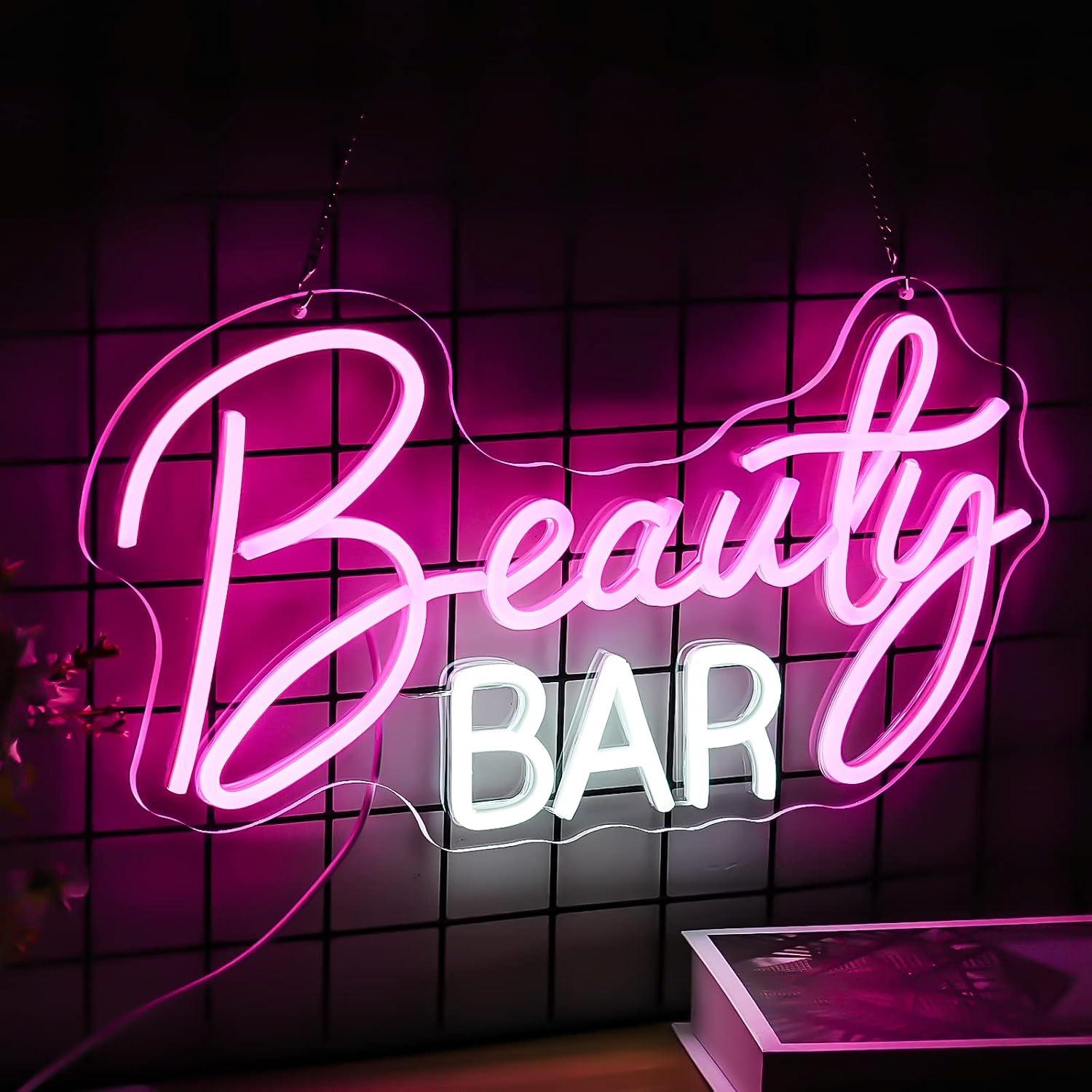 Beauty Makeup Bar - Insegna al Neon per Salone di