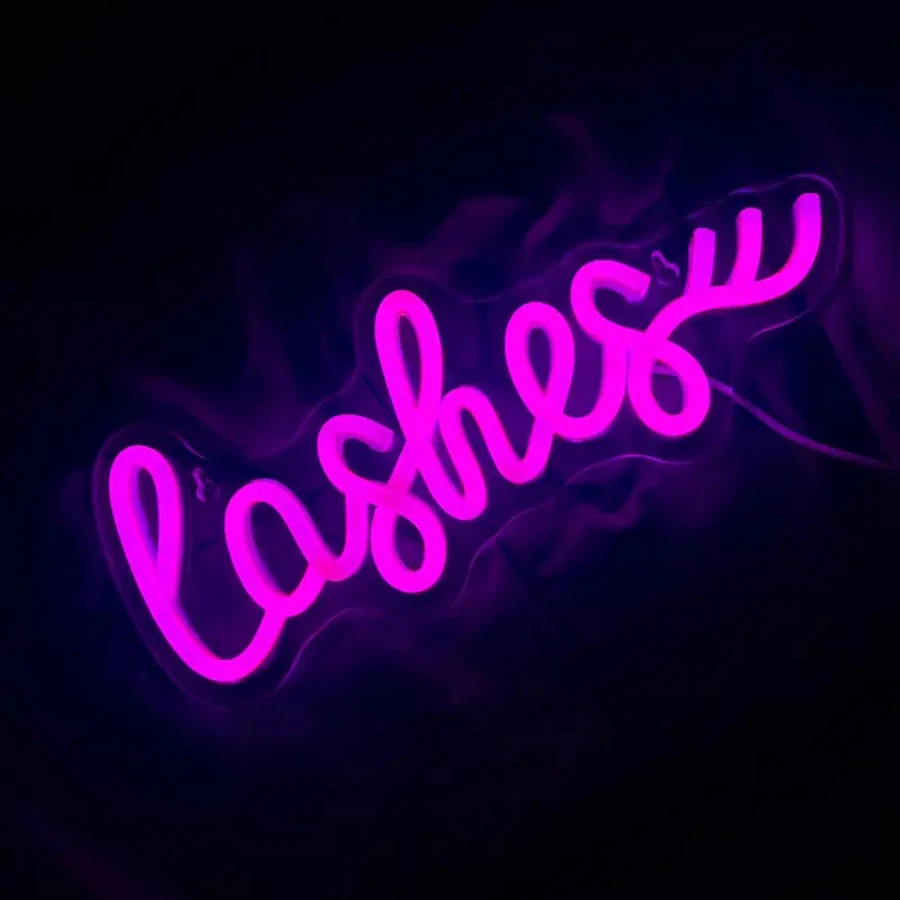 Insegna al neon Ciglia Luce Ro - Beauty Makeup Bar recensione e prezzo