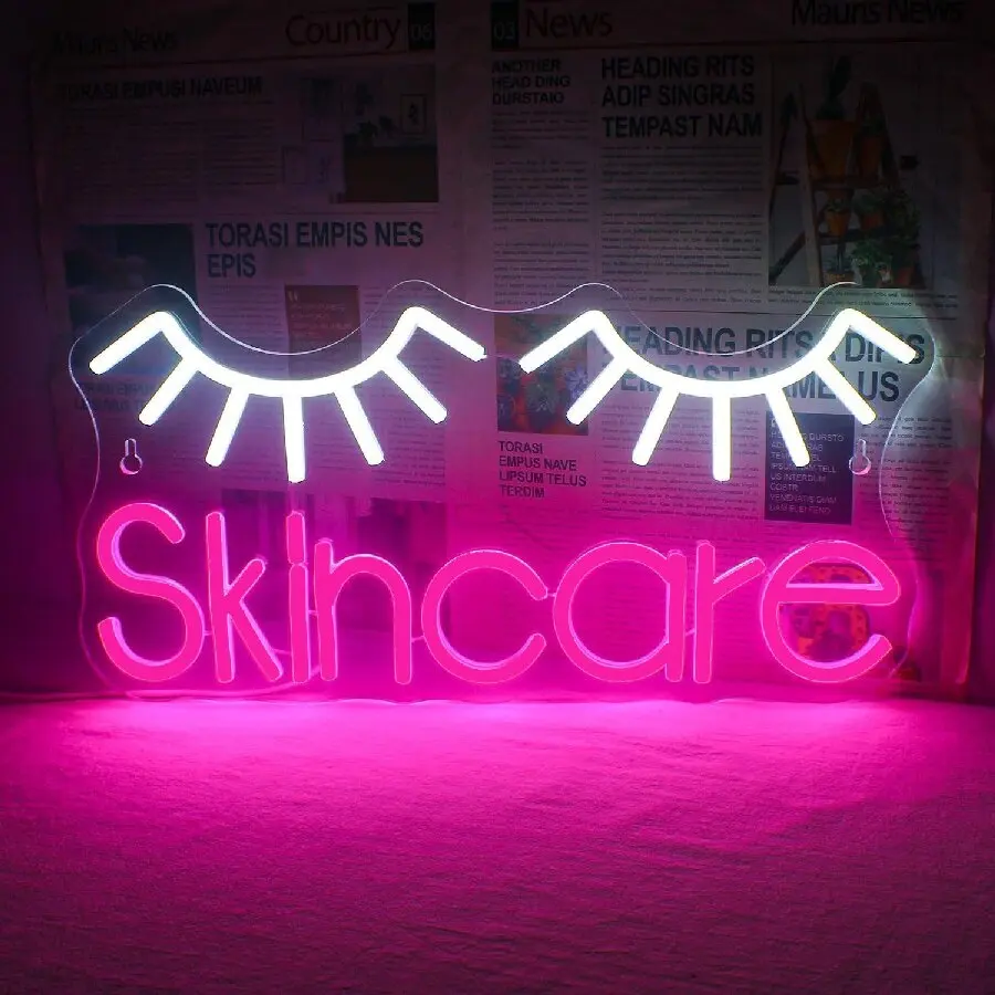Insegna al neon Ciglia Luce Ro - Beauty Makeup Bar recensione e prezzo