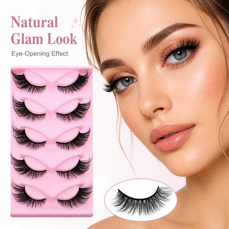 5 Paia 2 Stili Ciglia Finte Ef - Beauty Makeup Looks recensione e prezzo